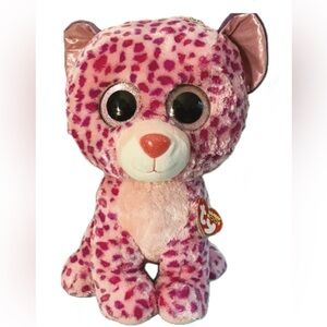 Ty beanie boos glamour leopard jumbo 16 inch new tag